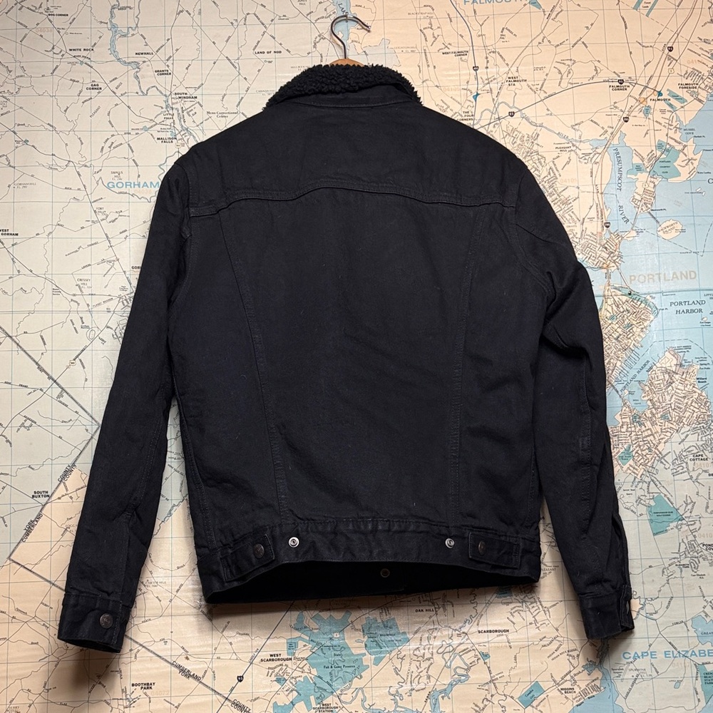 Levi’s TYPE III SHERPA TRUCKER JACKET Unisex, Sherpa, Blackout - Picture 5 of 16